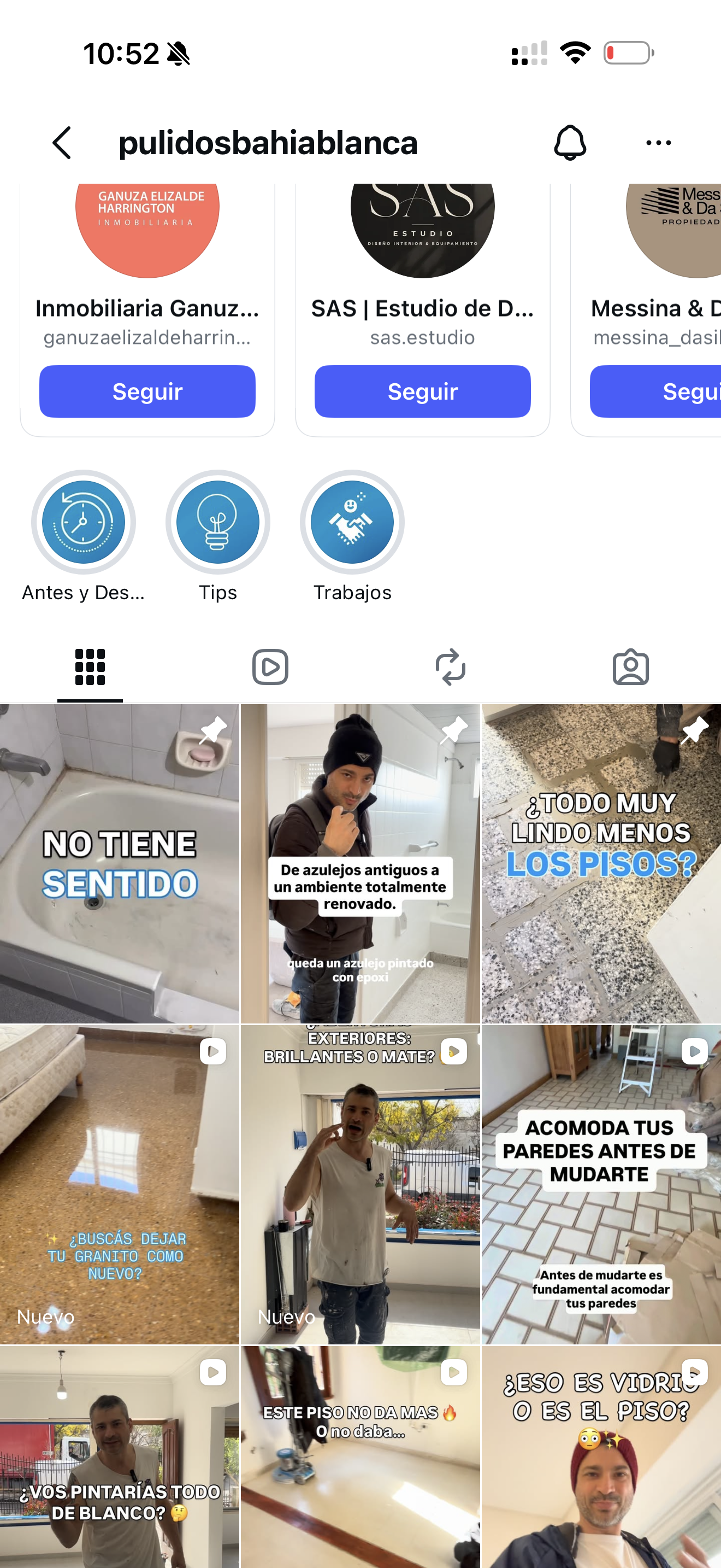 Historias destacadas y publicaciones reales de Pulidos Bahía Blanca